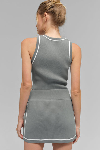 Débardeur - côtelé en tricot Highline Cropped Tank "new"