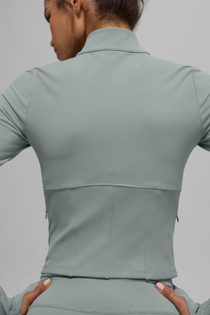 Veste corset entièrement zippée à aérographe