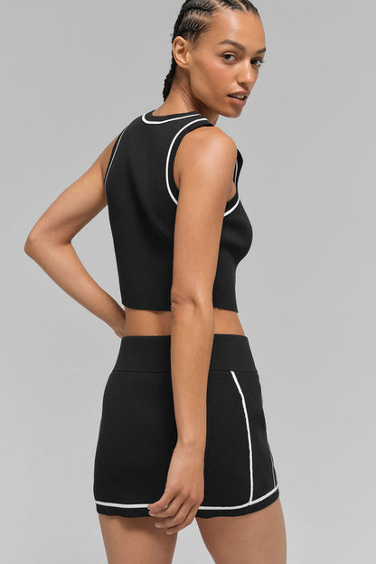 Mini-jupe - Highline en tricot côtelé "new" "rupture de stock"