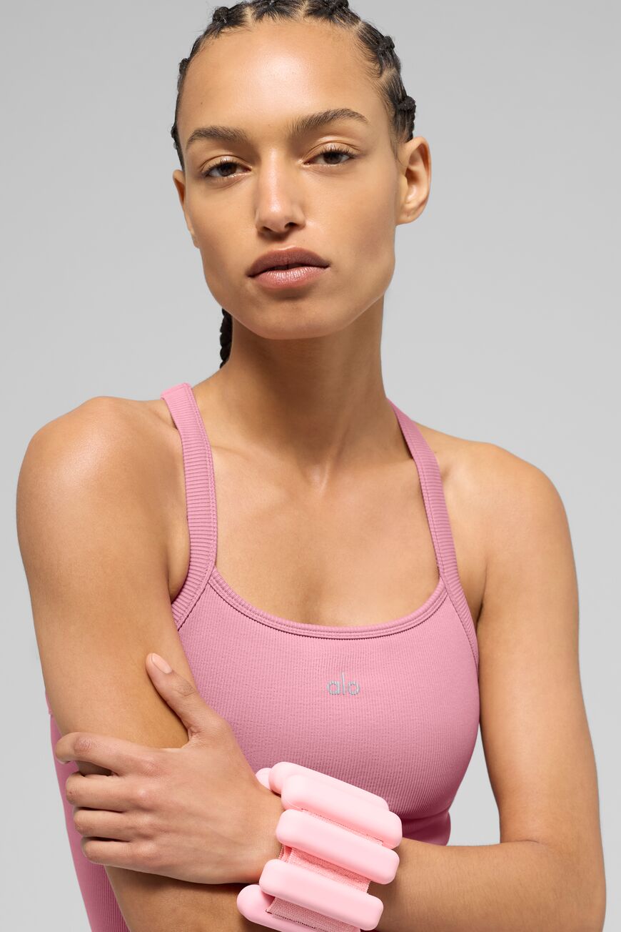 Débardeur soutien-gorge alo -  côtelé sans coutures