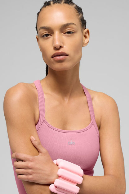 Débardeur soutien-gorge alo -  côtelé sans coutures
