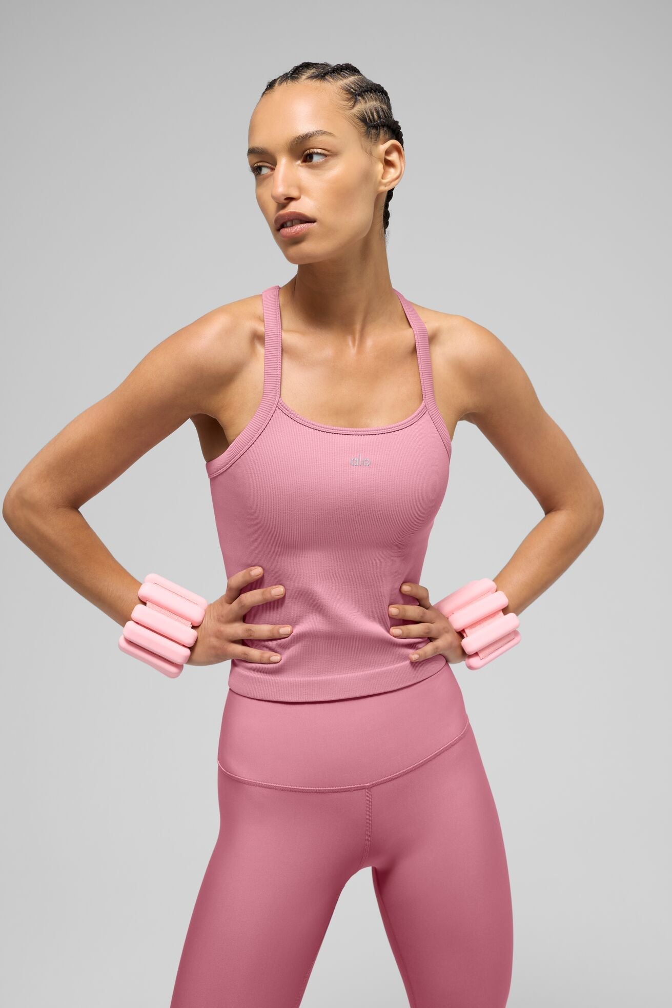 Débardeur soutien-gorge alo -  côtelé sans coutures
